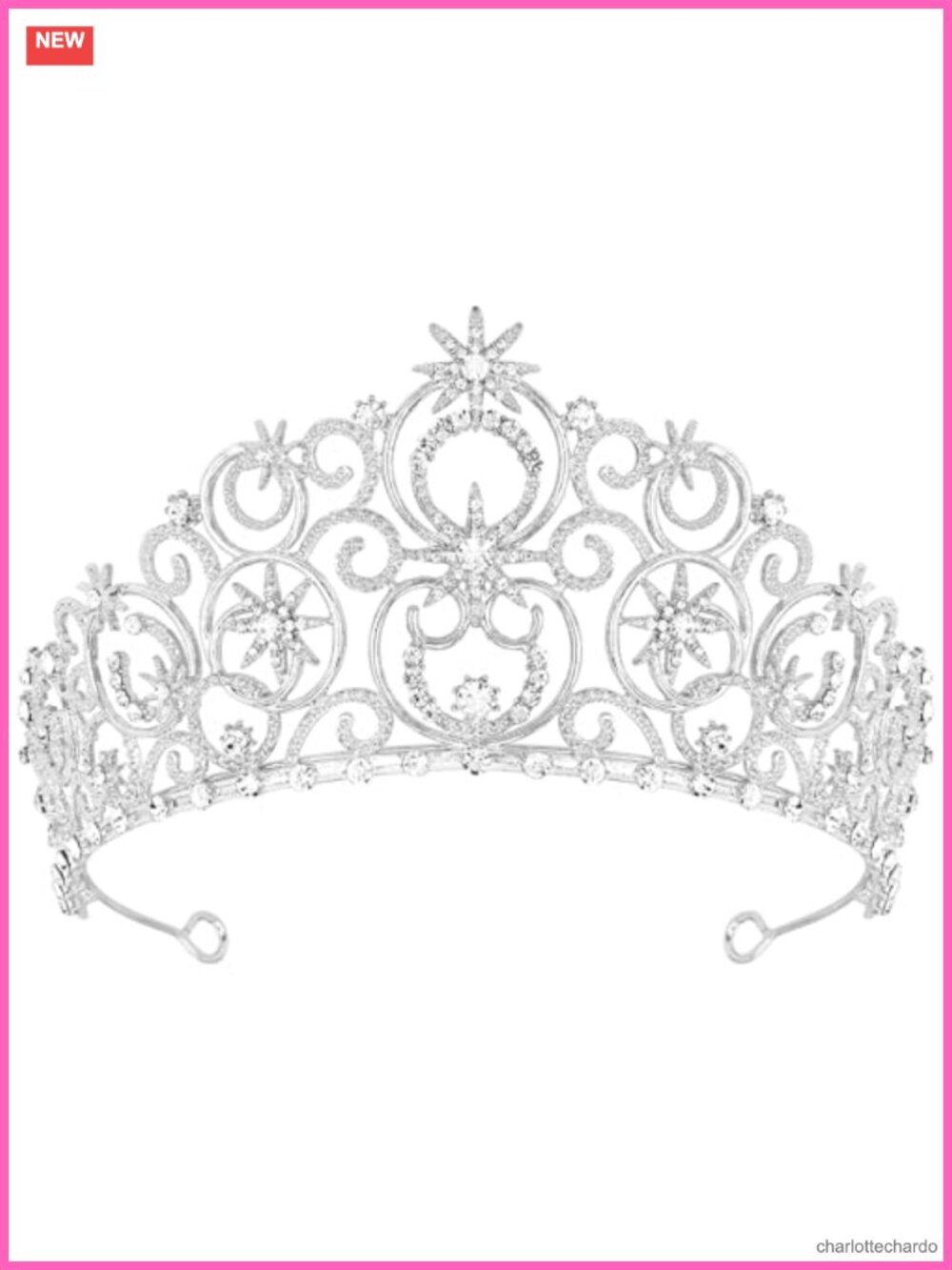 Crystal Tiara Crown for Women Princess Birthday Prom Halloween Wedding